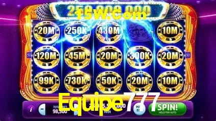 Slots com jackpots e giros grátis na Equipe777
